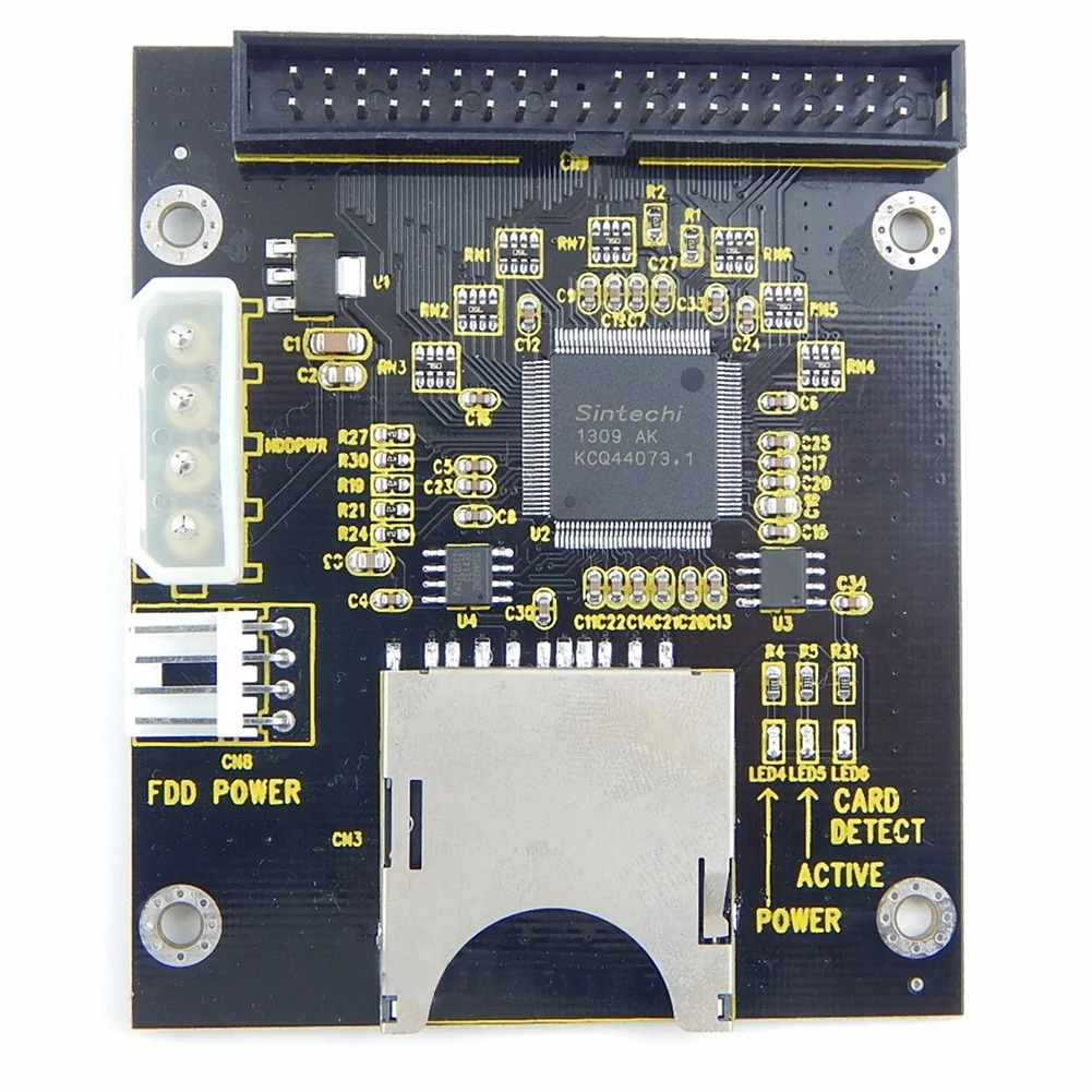 Computer Connector Male Interface Accessories Cable Adapter Converter Secure Digital Card To IDE 3.5" 40 Pin Heat Resistant |