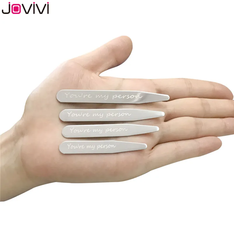 Jovivi 8 шт. деловые рубашки из нержавеющей стали платье с воротником остается