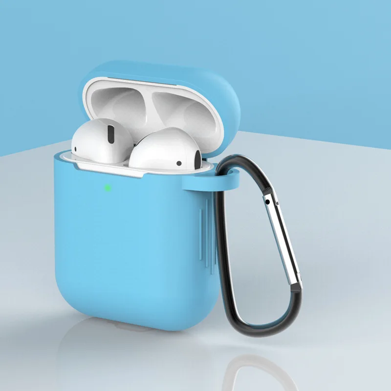 color 13 Мягкий силиконовый чехол для наушников для AirPods 1 2, универсальный защитный чехол для Air Pods, аксессуары, держатель ремешка - Цвет: color 13