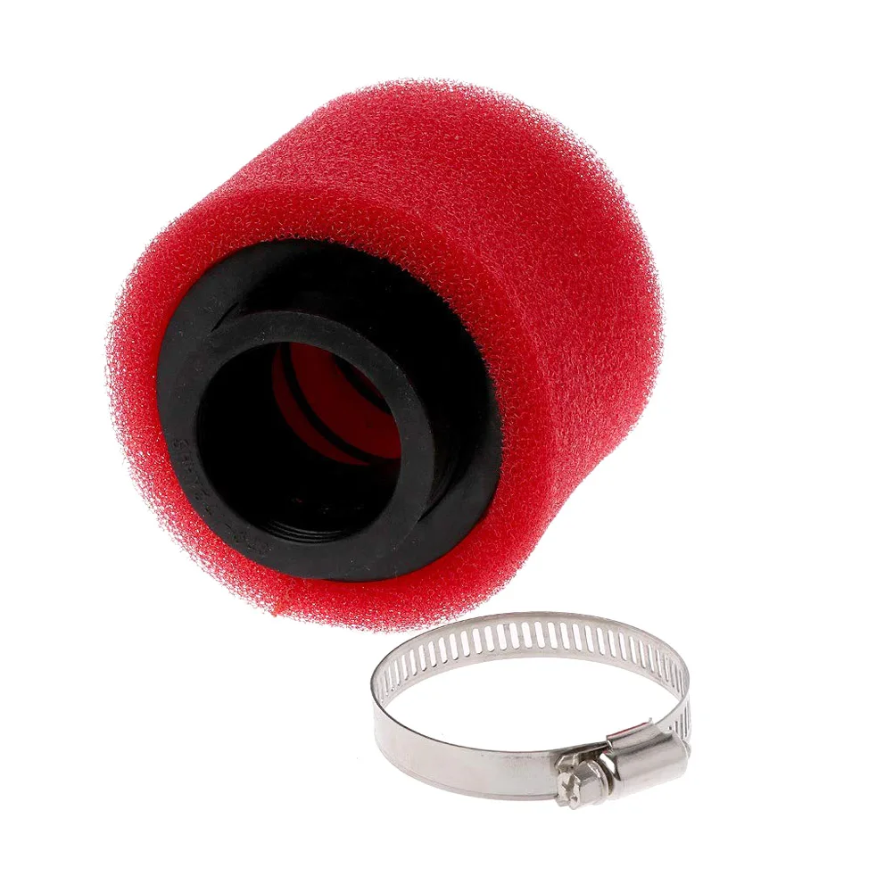 Горячий 1 шт мотоцикл двойной губки воздушный фильтр очиститель Прямой шеи 35 38 42 45