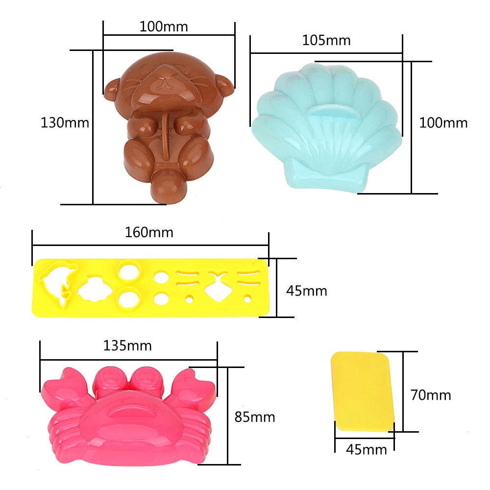 

NICEYARD 5/1Pcs Marine Rice Ball Mold Shell Crab Seal Cute Cartoon Sushi Mould Vegetarian Food Bento Gadget Kitchen Accessories