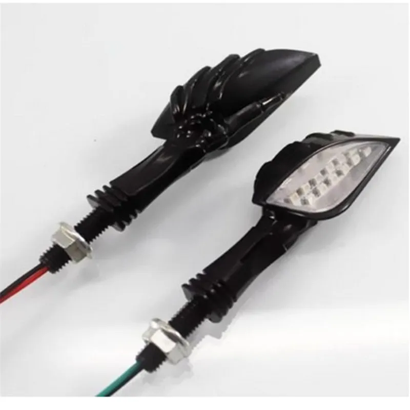 Универсальный 12V мотоциклов СИД поворотные сигнальные индикаторы черепа ручной