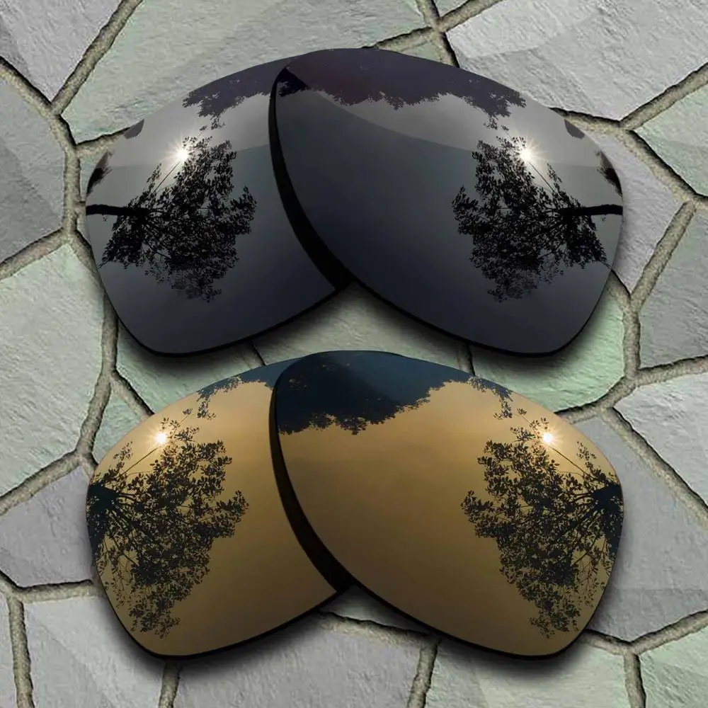 Black-Bronze Copper Солнцезащитные очки поляризованные Сменные линзы для Окли отправка 2-сортов - Цвет линз: Black-Bronze Copper