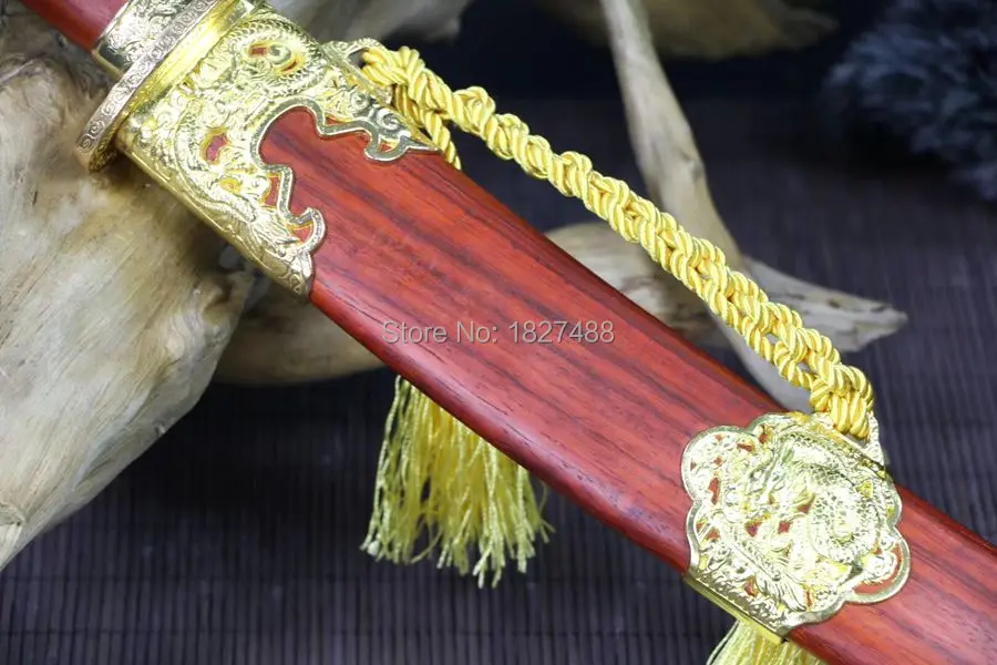 Handmade1095 Высокоуглеродистая сталь двойной край острый Китайский Меч кунг фу