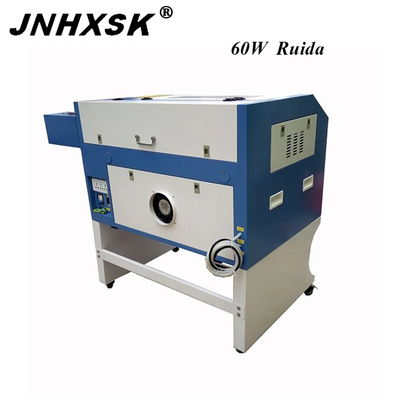 Заводская распродажа Лучшая цена купить Jinan JNHXSK 60 Вт cnc CO2 400*600 мм лазерный