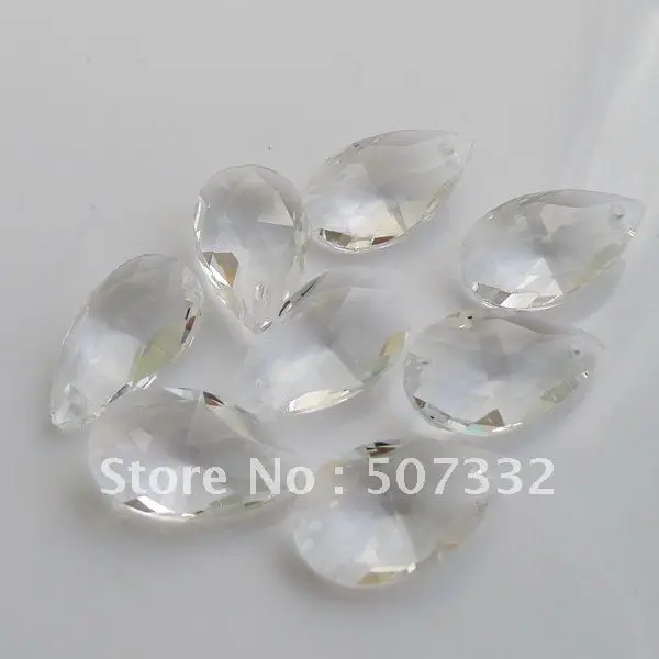 

Free Shipping! Wholesale AAA Top Quality 16mm 6106 Crystal almond/pear Pendant clear white colour 60pcs