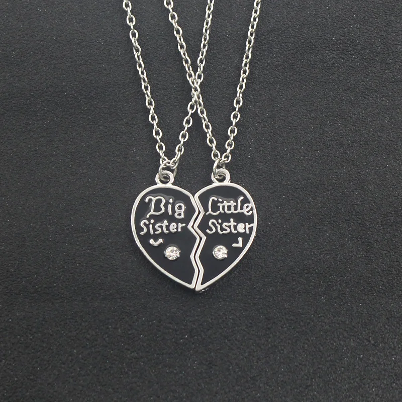 Большая Сестра младшая сестра Кристалл Цепочки и ожерелья большой SIS Little
