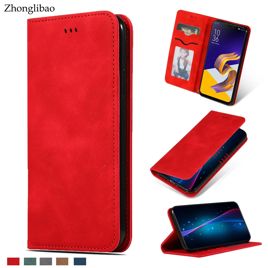 Роскошный флип-чехол для ASUS Zenfone 5 Ze620KL ZS620KL4 ZC554KL, мягкий кожаный силиконовый магнитный держатель для карт, кошелек, подставка, чехол-книжка