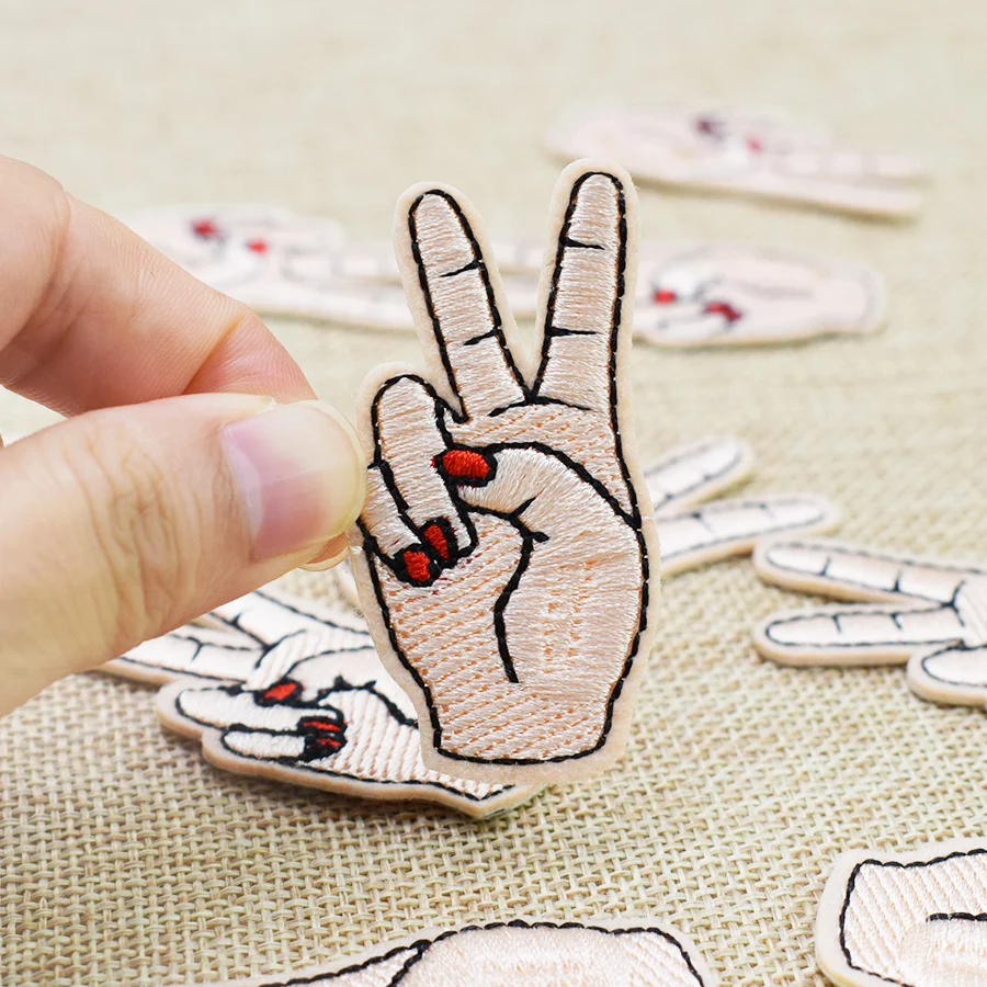 10 шт. патчи для одежды с вышивкой ножницами|iron patches for clothing|embroidery patchpatches clothing iron |