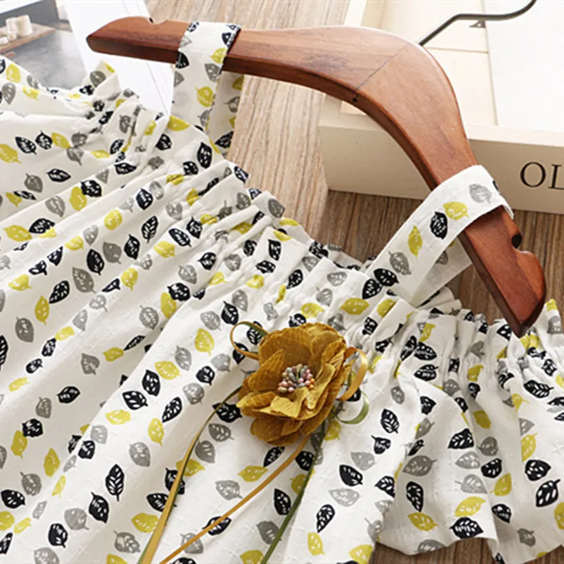 Комплект одежды для маленьких девочек летняя одежда с цветочным рисунком