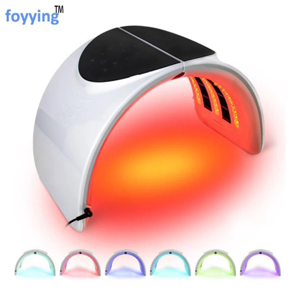 

foyying 7 colors PDT Led therapy light LED mask skin rejuvenation Photon device Spa acne Remover Anti-wrinkle Led red light trea