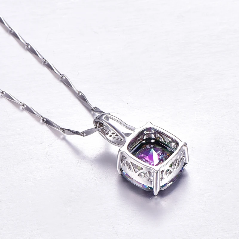 Женский комплект из колье серёг и кольца серебра 925 пробы