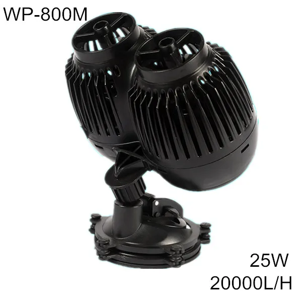 WP-800M 25W Аквариум собо-волновой генератор 3 Вт/10 Вт/15 Вт/25 Вт база на присоске погружной циркуляционный волновой Генератор насос волновой генератор для аквариума - Цвет: WP-800M 25W