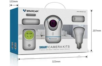 Vstarcam ip камера E27 HD 720P умные наборы поддержка ZigBee/RF/IR управление WIFI Пульт