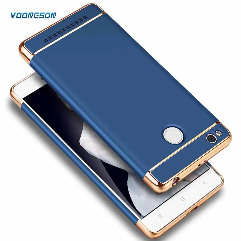VOONGSON Luxury Electroplated Ultra Slim Phone Case For Xiaomi Redmi 3S 3 S Pro Dip Cases Hard Fundas Cover |