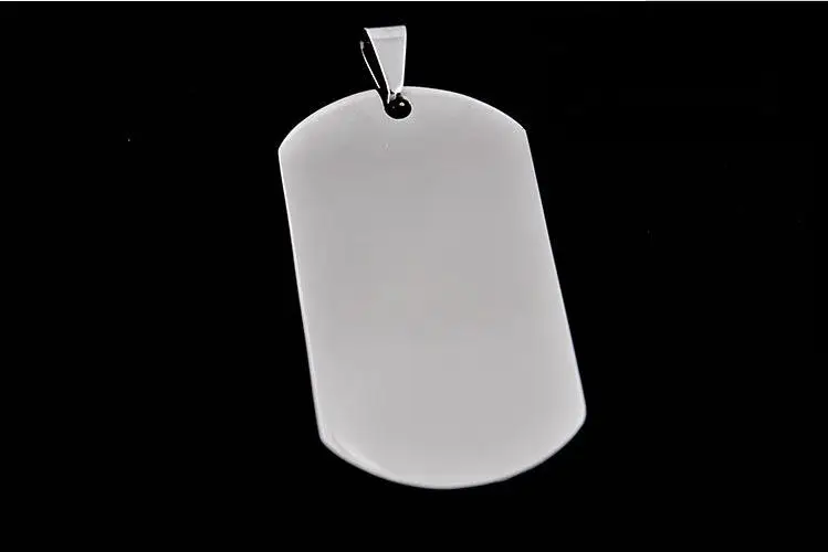 200 шт Персонализированные пустые из нержавеющей стали собачья бирка Военная для