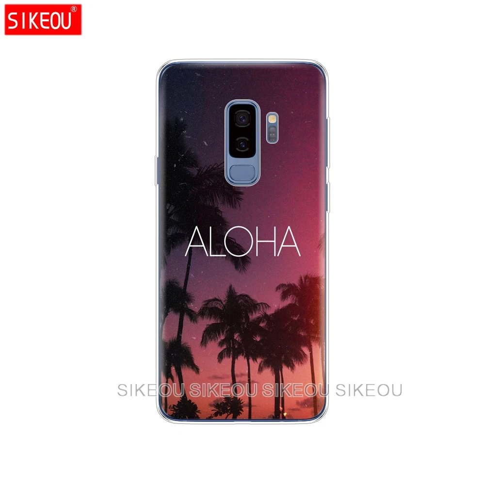 Силиконовый чехол для Samsung Galaxy S9 S8 S7 S6 edge S5 S4 S3 PLUS телефона летнее небо