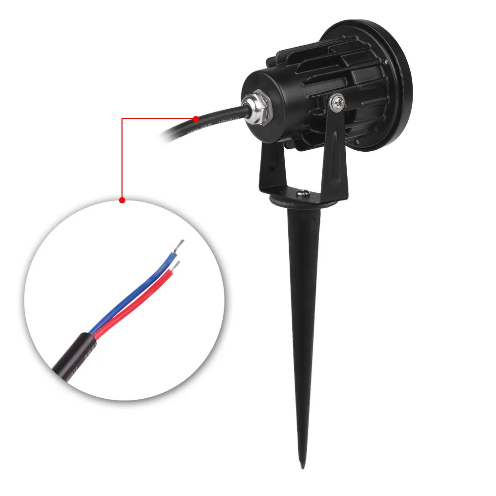 Светодиодный светильник лужайки 5 Вт прожектор Точечный лампа 60 градусов угол