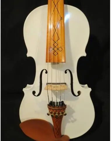 Лучшая модель скрипки ручной работы белого цвета 5 струн 4/4 чехол для