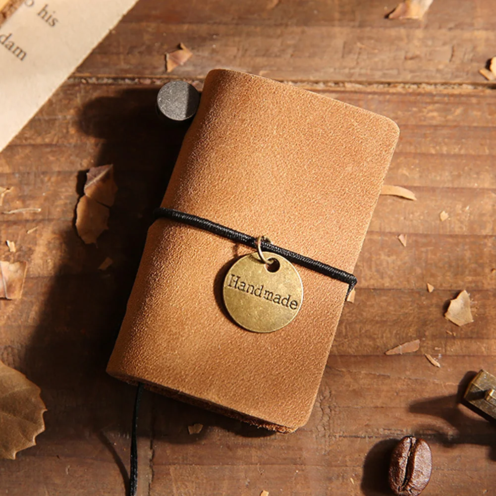School Supply Diary Bandage Daily Memo Portable Notepad Mini Journey Vintage Retro Cowhide Cover Notebook Traveler | Канцтовары для