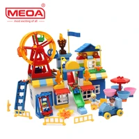 158pcs big bricks ferris wheel amusement park for creative brick toys child educational building block