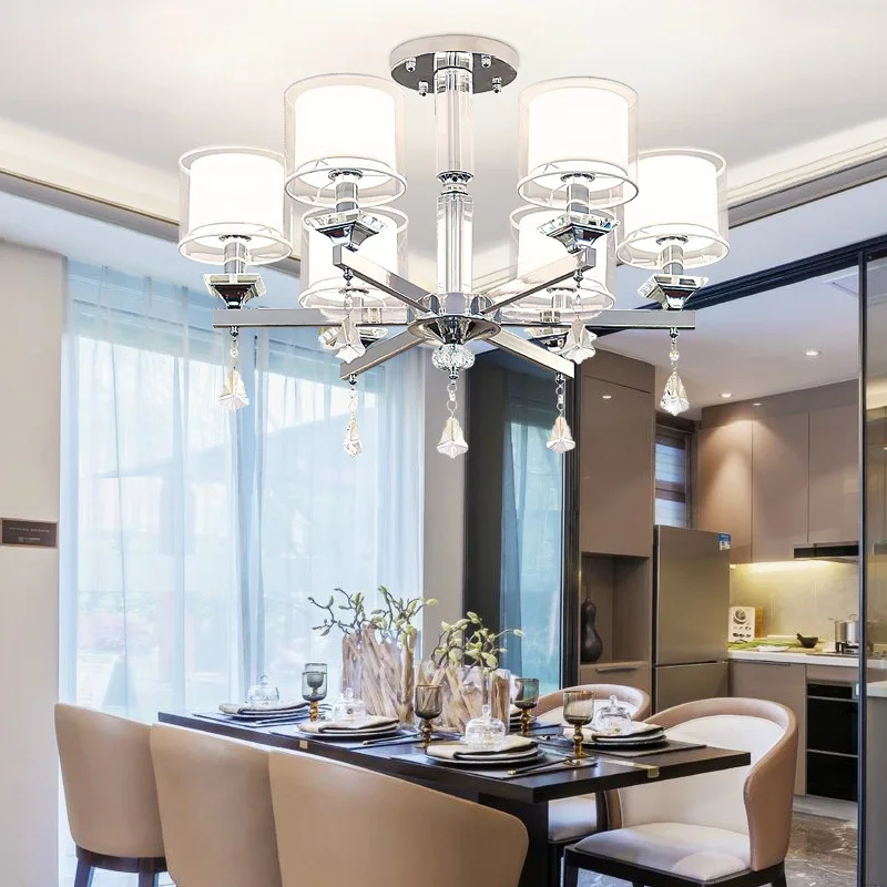 Кристалл Chandelier Современные огни Хром Роскошь для гостиной спальня 110v 220v Led Chandeliers
