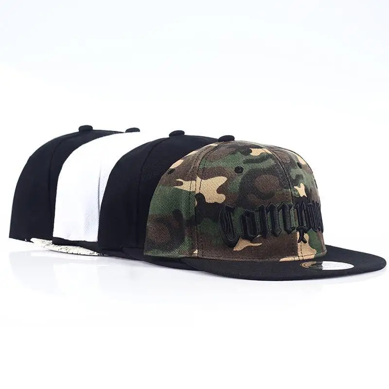 

2019 new Youth Flat along embroidery Cap the Men Tide Street Dance Hip Hop Hat Female Baseball Hats Sport fashion dad caps