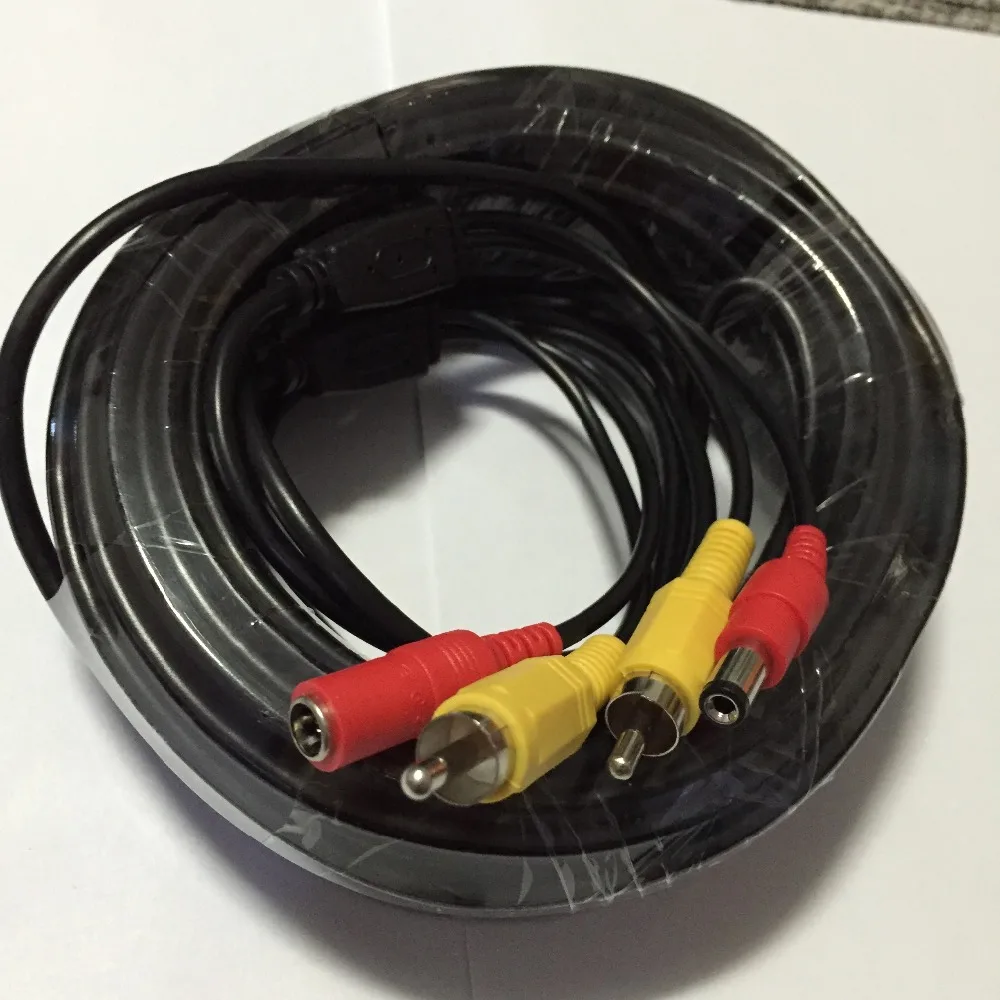10 15 м 20 видео Мощность 5 RCA кабель для AHD 1080P CCTV камеры безопасности 16ft DC 2 1 один DVR