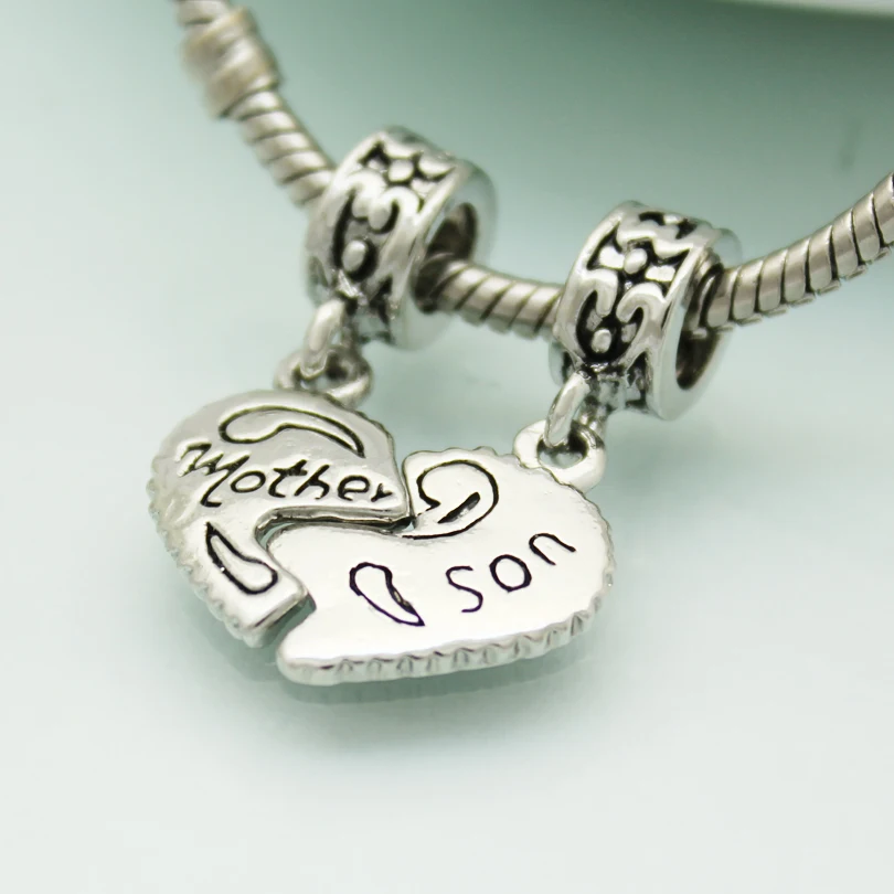 Бесплатная доставка DIY бусы подвеска для мамы и сына очаровательные бусины