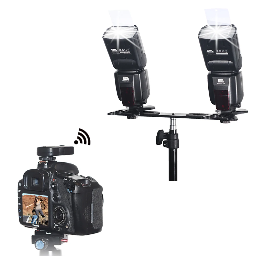 2 шт. PIXEL M8 LCD Беспроводная Вспышка Speedlite с TF 361 передатчиком триггер вспышки для Canon
