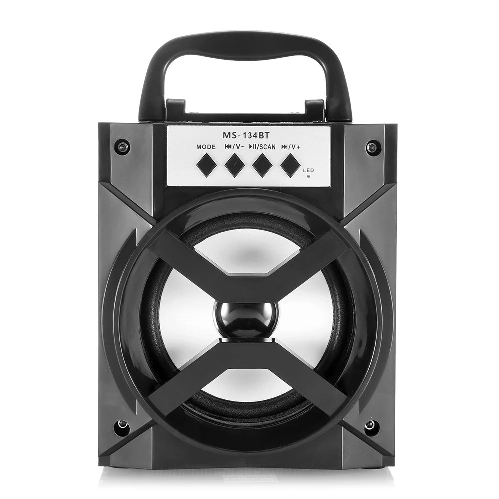 Excelvan MS 134BT Беспроводная Bluetooth колонка портативное FM радио громкий динамик с