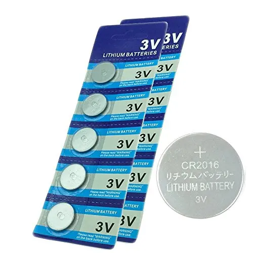 TBUOTZO 5 шт./лот 2016 кнопочная монета 3 В литиевая батарея для часов LED Light DL2016 KCR2016 CR2016