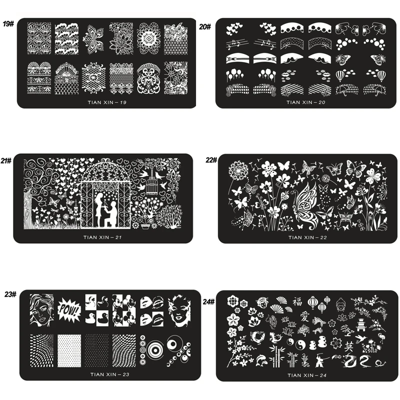 1 шт. пластины для 3D дизайна ногтей из нержавеющей стали|template tool|stamping templateimage plate |