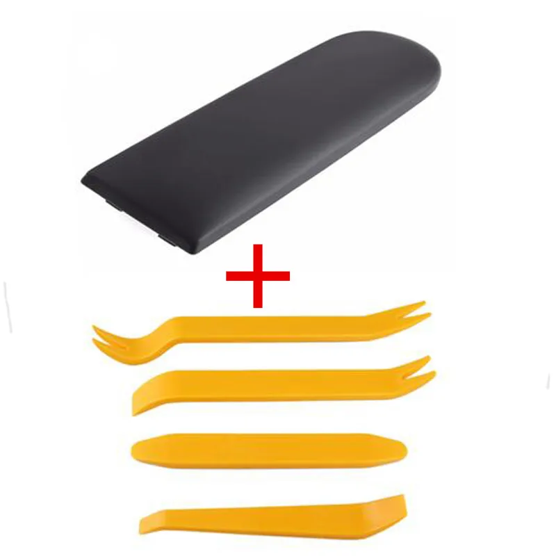 Черная кожаная крышка подлокотника центральной консоли для VW Jetta Golf MK4 Beetle Polo 6R Skoda