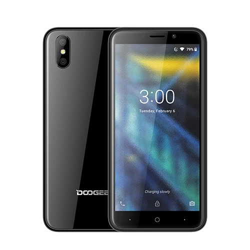 Black DOOGEE X50 мобильный телефон Android 8,1 MTK6580M четырехъядерный 1 ГБ ОЗУ 8 Гб ПЗУ две камеры 5,0 дюйма 2000 мАч две sim-карты смартфон WCDMA - Цвет: Black