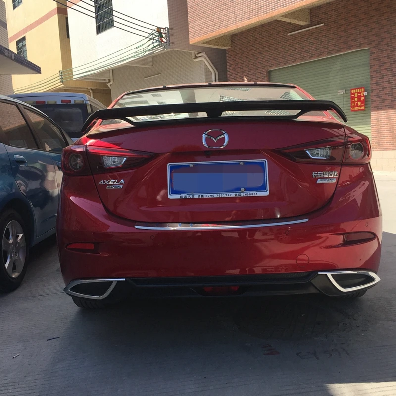 Высокое качество ABS спойлер из материала для Mazda 3 M3 Axela до год спойлер грунтовка или любой цвет для Mazda 6 Axela