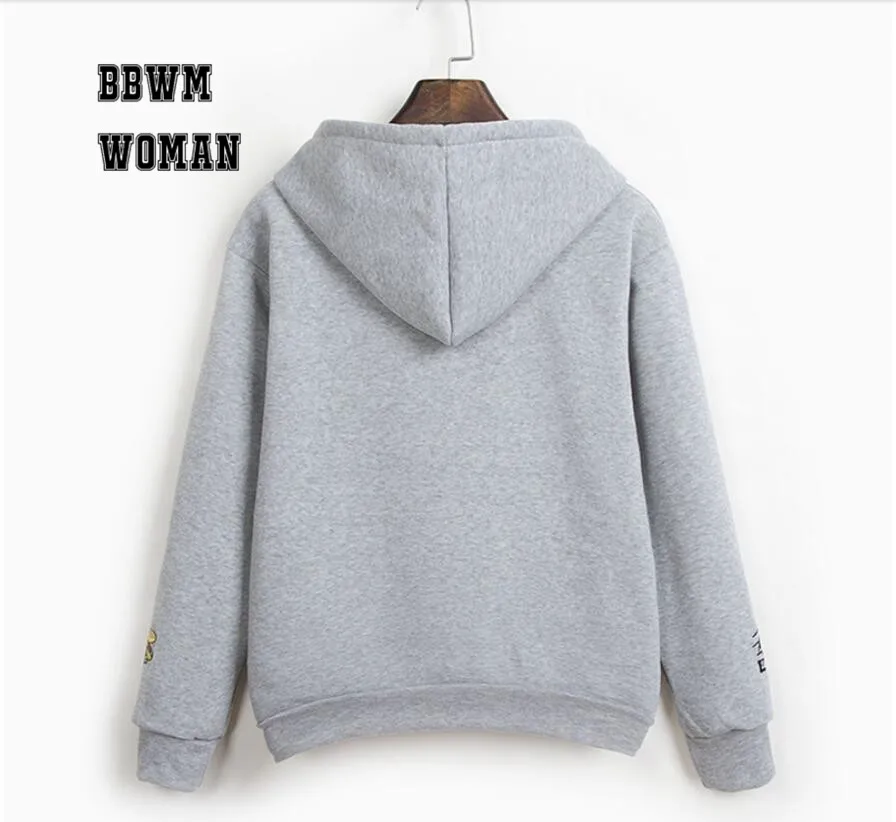 Женский свитер с капюшоном ZO16 тонкий пуловер толстовки в Корейском стиле