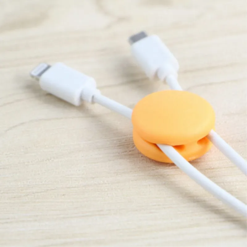 KEITHNICO3Pcs зажим для кабеля в форме макаруна настенный Настольный органайзер USB