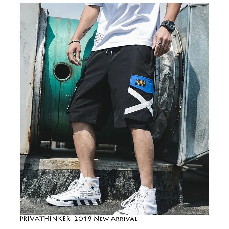 Privathinker мужские хип хоп шорты Летняя Повседневная Уличная одежда s стиль сафари в