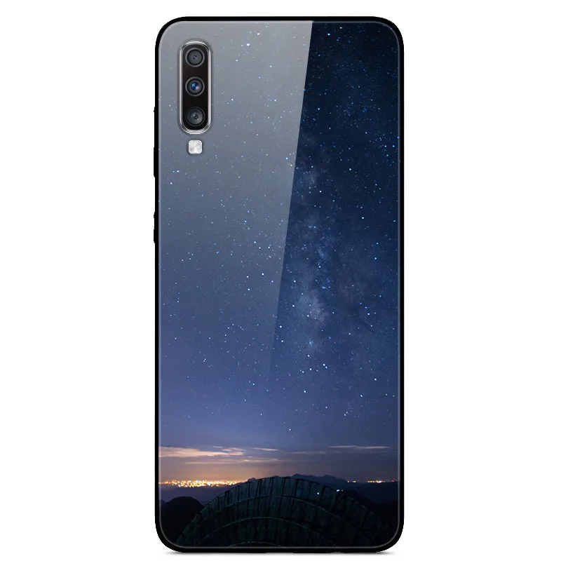 Для samsung Galaxy A70 чехол из закаленного стекла жесткий чехол s чехол для samsung Galaxy A70 чехол A705F Чехлы A 70 чехол для телефона - Цвет: 32