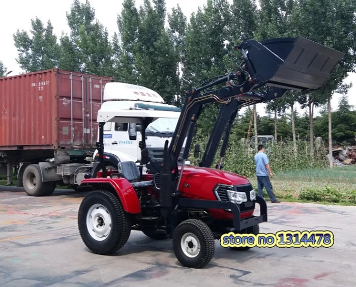 35HP трактор четыре колеса 4*4 с фронтальным вилочником многоцелевой сельскохозяйственной техники