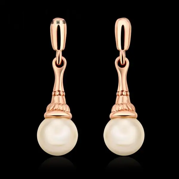 E851 Wholesale Nickle Free Antiallergic 18K Real Gold Plated Earrings For Women New Fashion Jewelry Shipping | Украшения и