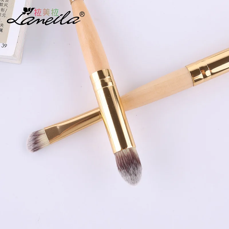 LAMEILA Makeup brush double head wood single stick smudge eyebrow beauty makeup tooI | Красота и здоровье