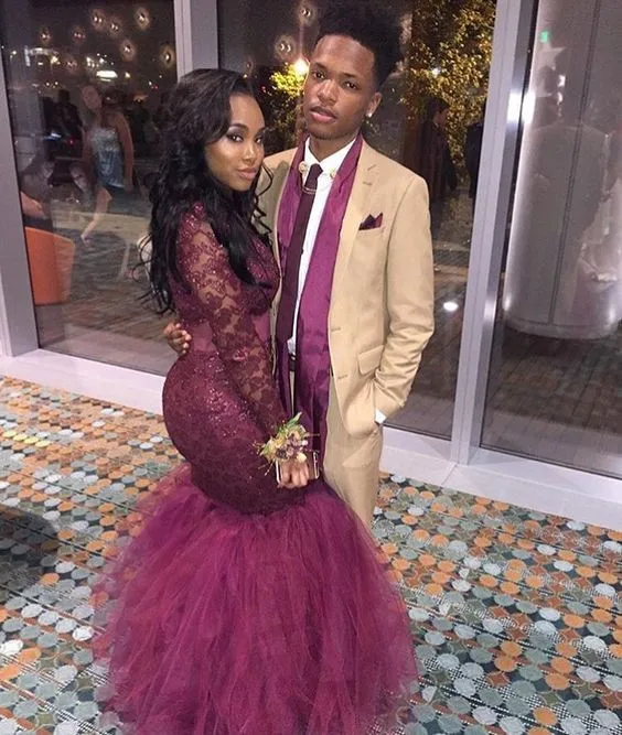 Уникальные платья русалки для выпускного вечера 2017 тюлевые кружевные вечерние с