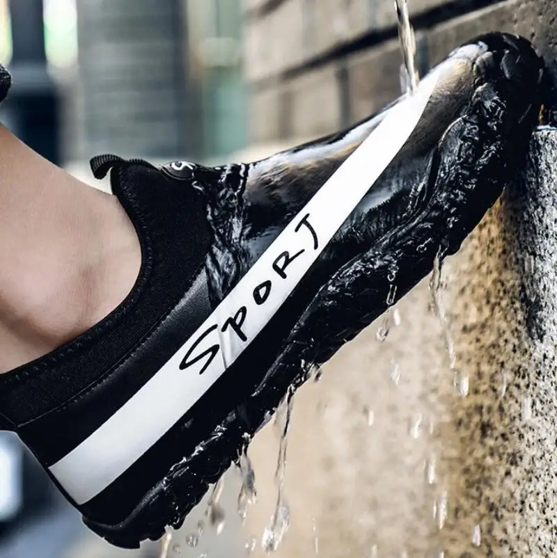 Для мужчин туристический нож фонарик обувь модные слипоны кожаные мужские