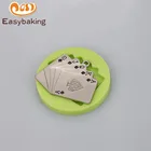 Очень интересная форма для игральных карт, силиконовая смола, форма для украшения торта из помадки, шоколадных конфет, инструменты ручной работы