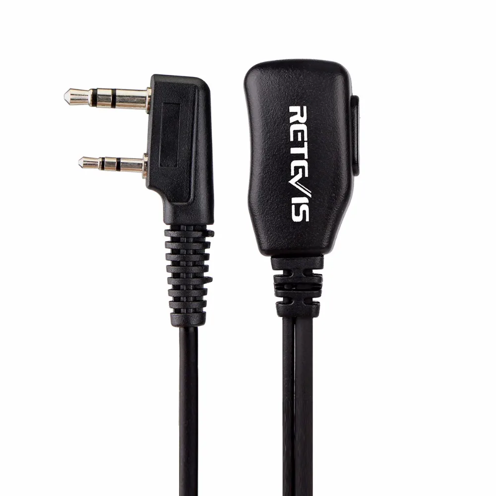 Retevis PTT MIC портативная рация с наушниками гарнитура для KENWOOD BAOFENG UV-5R BF-888s Retevis H777 RT22 TYT HYT Walkie Talkie C9003A
