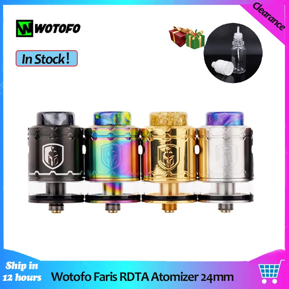 Распродажа Wotofo Faris атомайзер RDTA 24 мм Vape танк 3 мл испаритель восстановление капель