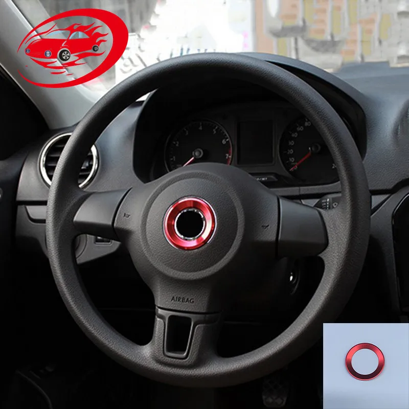 Декоративное кольцо на руль автомобиля наклейка для Volkswagen VW Passat Bora POLO Golf 6 7 Jetta MK6 b7