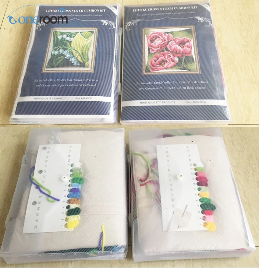 Набор для рукоделия сделай сам Незаконченный Подушка с вышивкой из акриловой